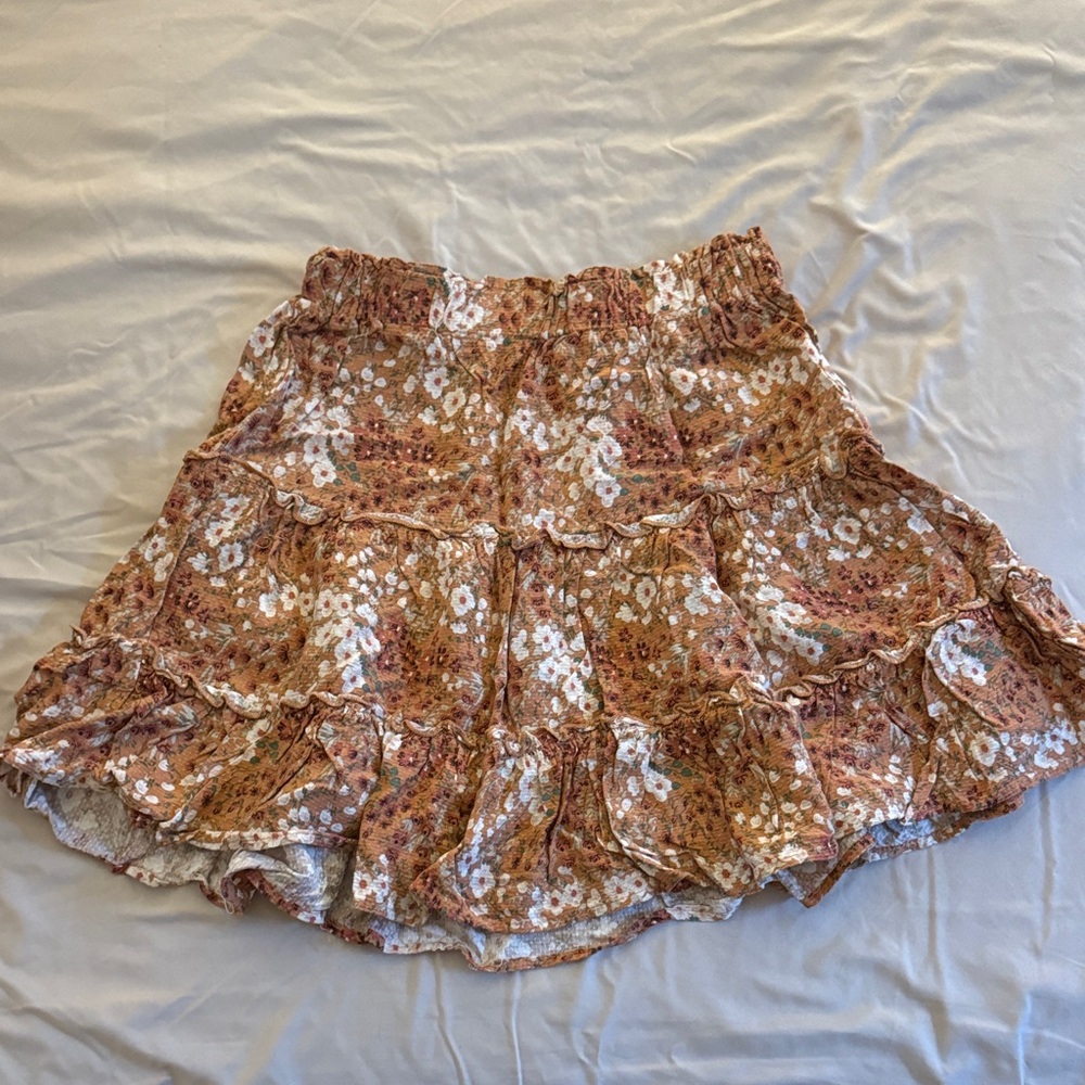 Floral Ruffle Skirt